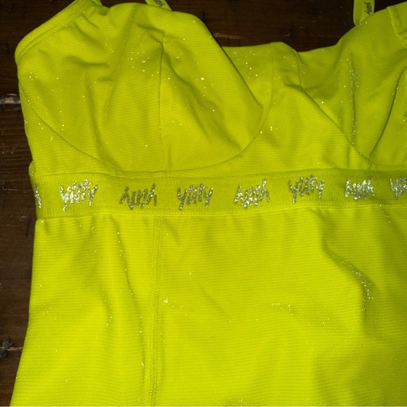 Yitty - Neon Highlighter Yellow Bodysuit - Women's Medium - Picture 2 of 6